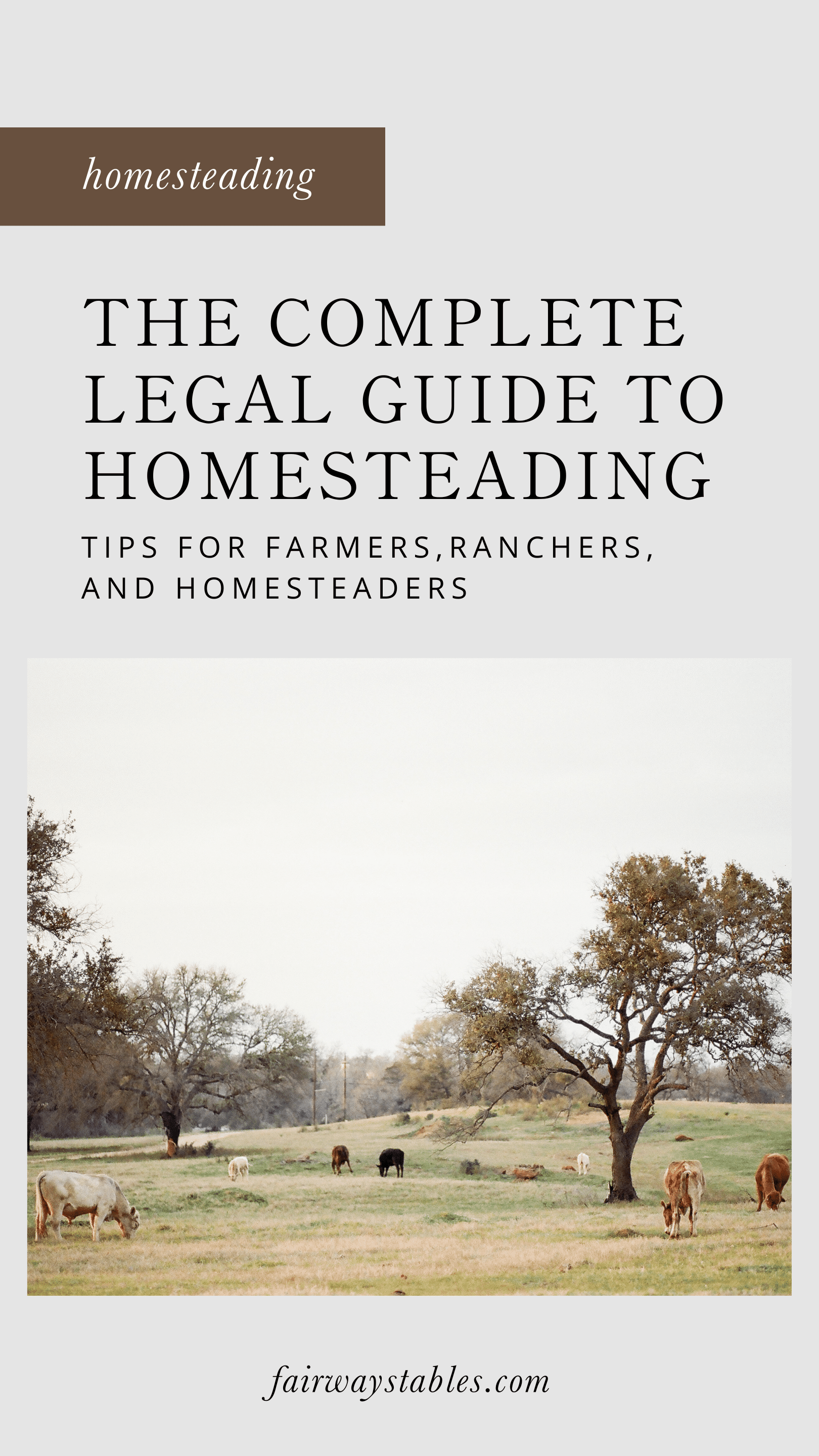 Complete Legal Guide To Homesteading
