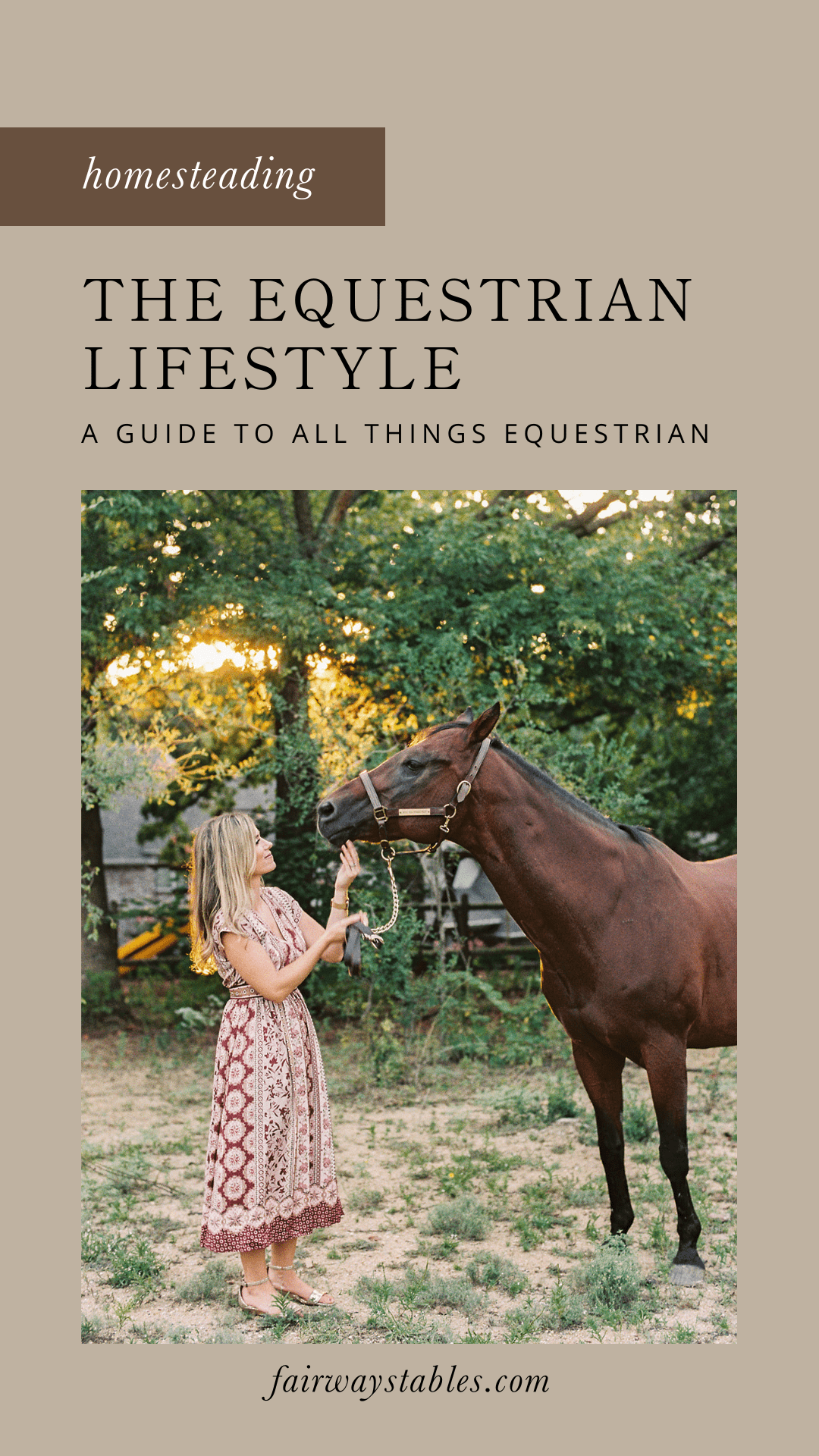 equestrian lifestyle fairwaystables.com