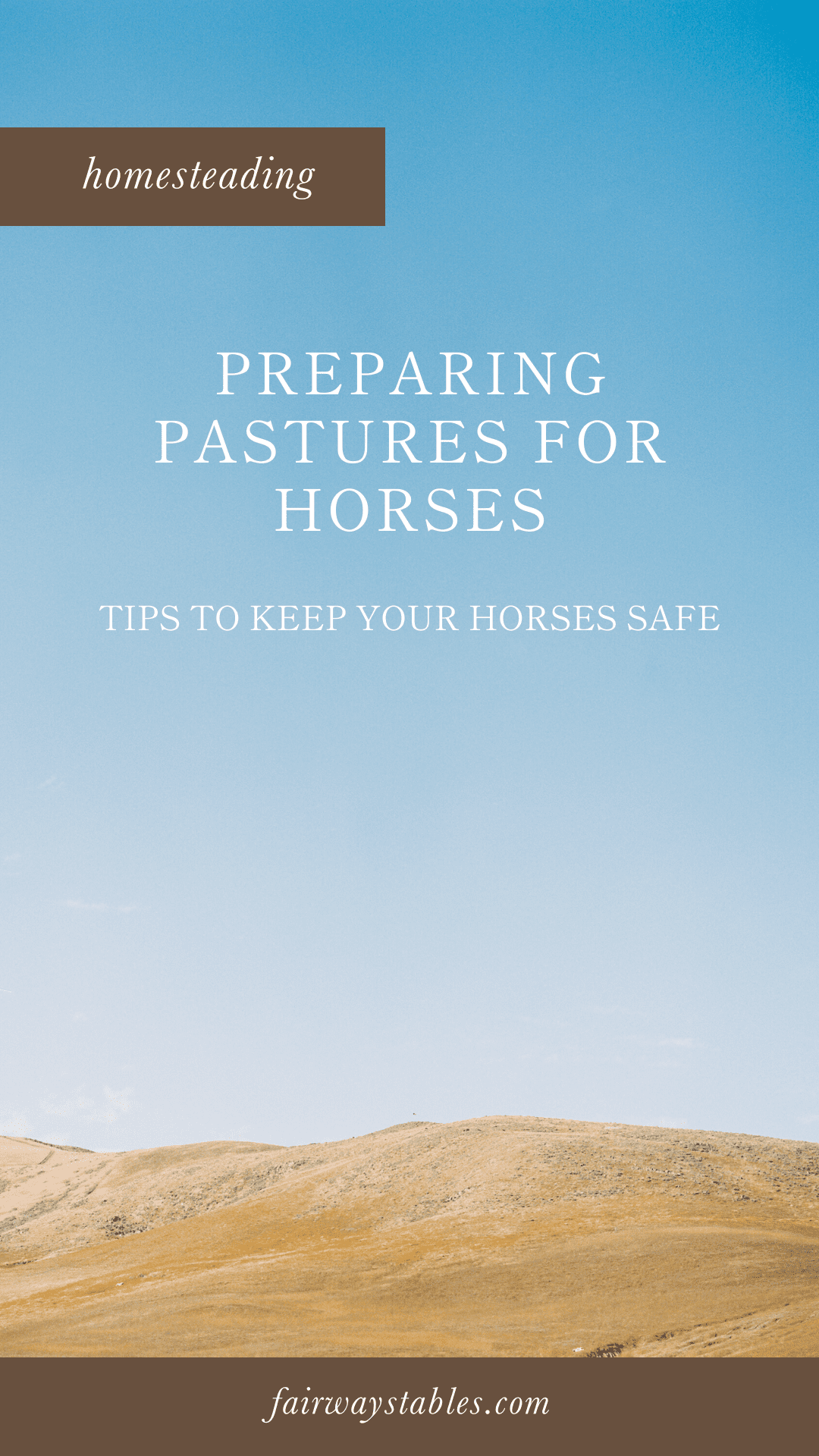 how to prepare your pasture for horses