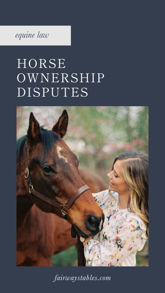 horse ownership disputes